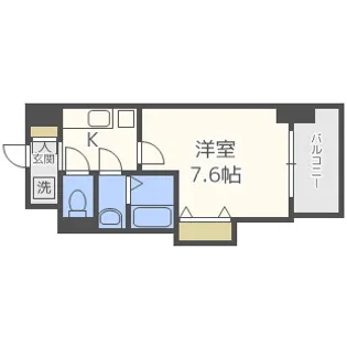Luxe新大阪Ⅳ【1302号室】の間取り