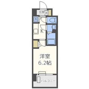 プレサンス新大阪クロステージ【5階】の間取り