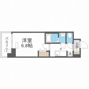 プレサンス OSAKA 西中島リエゾン【9階】の間取り