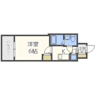 アドバンス西梅田ラシュレ【10階】の間取り