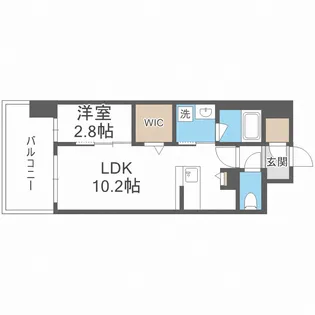 リヴェント難波サウス【11階】の間取り