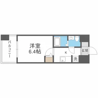 セレニテ難波グランデシュッド【1205号室】の間取り