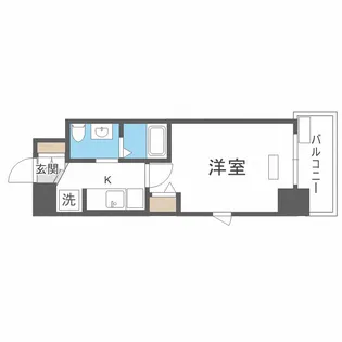 TLRレジデンス本町WEST【10階】の間取り