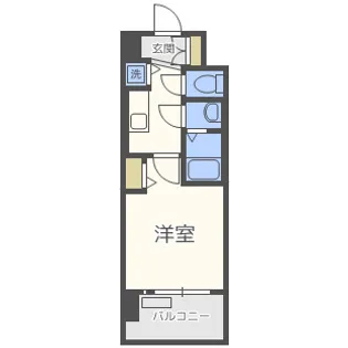 アドバンス新大阪ウエストゲート【2階】の間取り