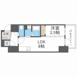 エスリードレジデンス本町パークフロント【14階】の間取り