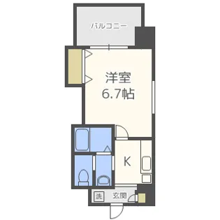 Luxeドーム前Ⅱ【2階】の間取り