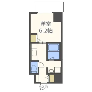 ドゥーエ立売堀【9階】の間取り