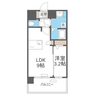 プレサンス緑橋ソレアス【13階】の間取り