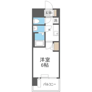 プレサンス桜川グロワール【5階】の間取り