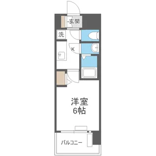 プレサンス桜川グロワール【5階】の間取り