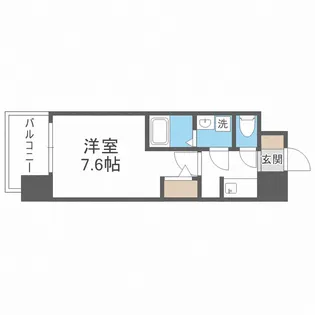 S-RESIDENCE大阪同心【14階】の間取り