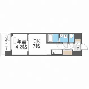 レオンコンフォート梅田北【4階】の間取り