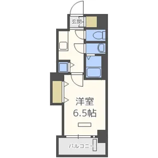 レオンコンフォート難波ミラージュ【5階】の間取り