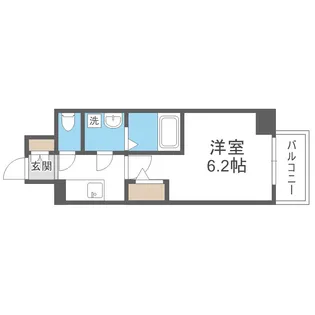 エスリードザ・グラン大阪ノース【7階】の間取り