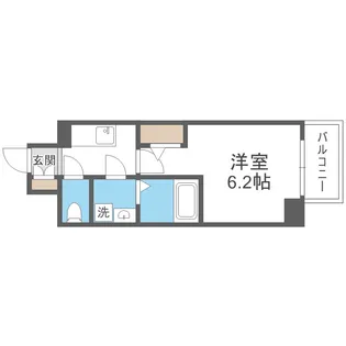 エスリードザ・グラン大阪ノース【8階】の間取り