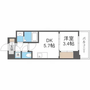 セレニテ新大阪カルム【3階】の間取り