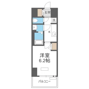 プレサンス天王寺デルニエ【12階】の間取り