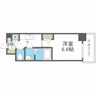 プレサンス心斎橋ブライト【8階】の間取り