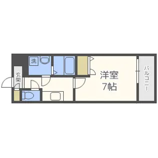 エスリード北大阪レジデンス【7階】の間取り