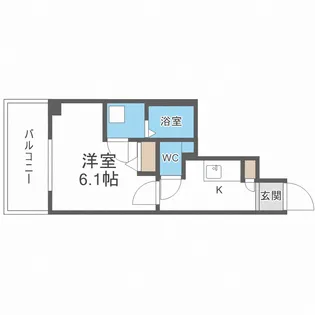 ファステート難波デラックス【10階】の間取り