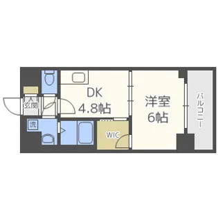 リッツ難波南Ⅱ【4階】の間取り
