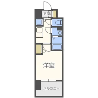 プレサンス梅田東ディアロ【5階】の間取り
