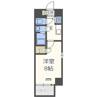 セオリー梅田ドムス【3階】の間取り