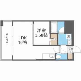 プレジオ弁天町EURO【3階】の間取り