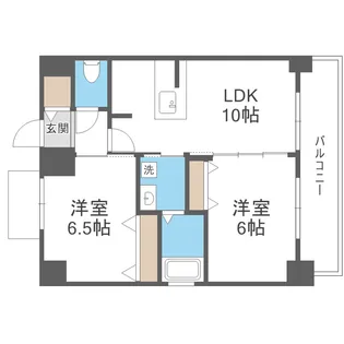 ベイサイドパークOSAKAノースレジデンシス【1201号室】の間取り