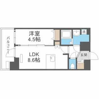 プレサンス天王寺ノースヴィアーレ【10階】の間取り