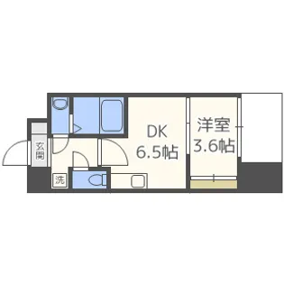セレニテ北久宝寺【9階】の間取り