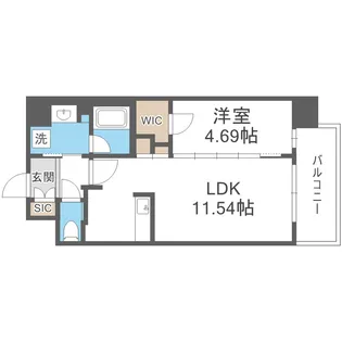 カーサレグラス福島野田【3階】の間取り
