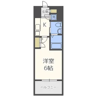 エスリード福島シティグランツ【4階】の間取り