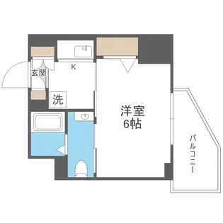 ワールドアイ大阪城EASTアドバンス【6階】の間取り