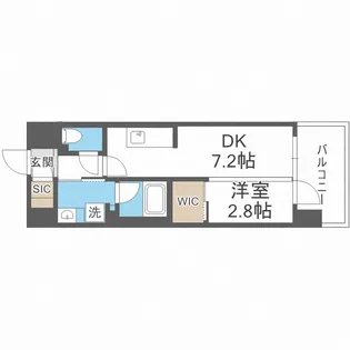 コンフォリア・リヴ新大阪Q【8階】の間取り