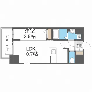 エスリード新大阪ザ・マーク【6階】の間取り