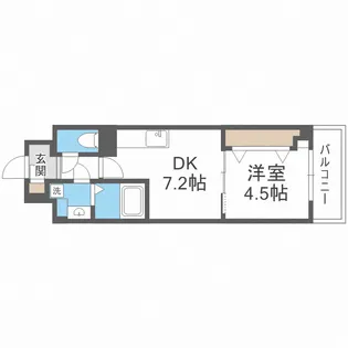 Gioia Namba【2階】の間取り