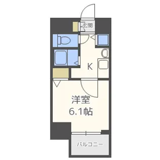 プレサンス難波幸町【3階】の間取り