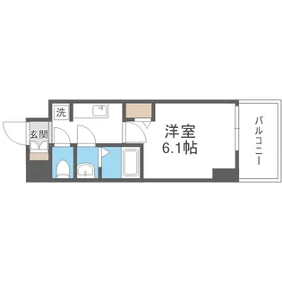 アドバンス大阪リーヴァ【7階】の間取り