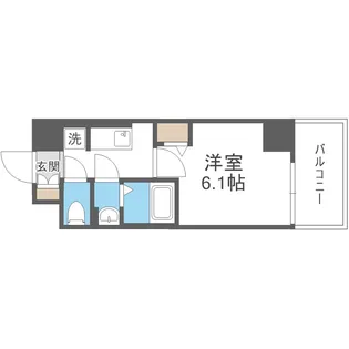 アドバンス大阪リーヴァ【5階】の間取り