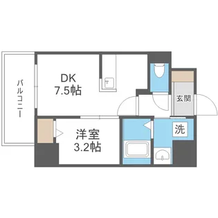 ブランシエスタ都島通【9階】の間取り