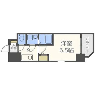 エスリード新福島【6階】の間取り