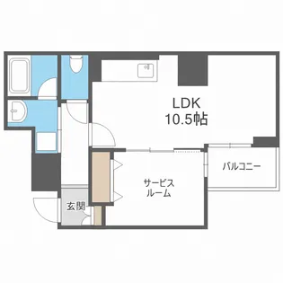 アルデールトモ北堀江【5階】の間取り
