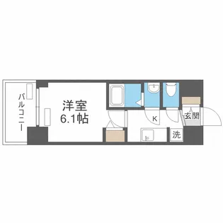 プレサンス南堀江ザ・センス【8階】の間取り