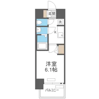 プレサンスOSAKA姫里ヴィオン【4階】の間取り