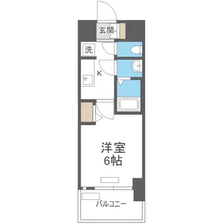 プレサンスOSAKA姫里ヴィオン【4階】の間取り