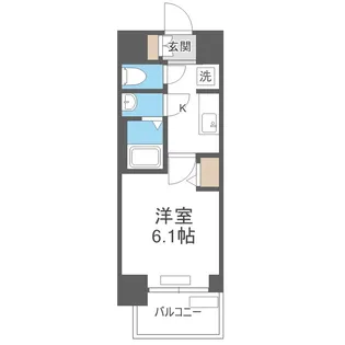 プレサンスOSAKA姫里ヴィオン【7階】の間取り
