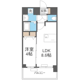 プレサンスOSAKA姫里ヴィオン【10階】の間取り