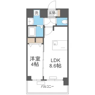 プレサンスOSAKA姫里ヴィオン【9階】の間取り