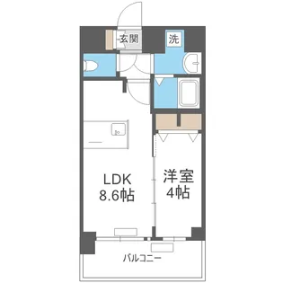 プレサンスOSAKA姫里ヴィオン【10階】の間取り